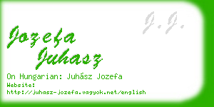 jozefa juhasz business card